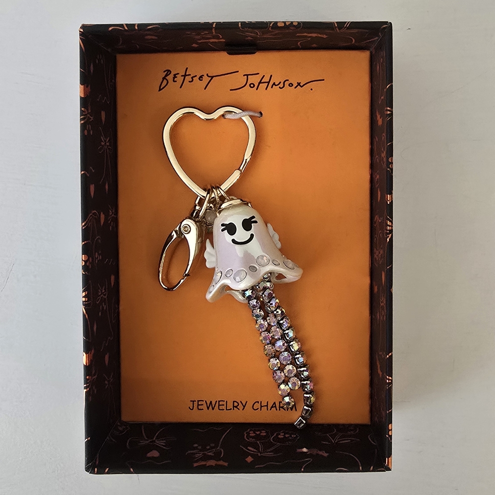 Betsey Johnson Ghost Angel Jewelry Charm Keychain – NWT